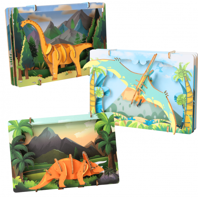 Immagini e foto di Dino Discovery 3D Puzzle Kit. ESC WELT.