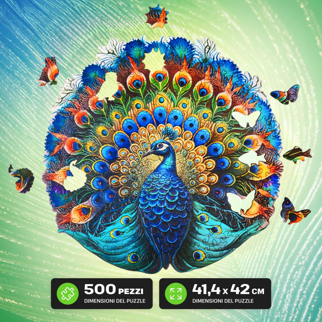 Immagini e foto di Peacock puzzle 500 pezzi. ESC WELT.