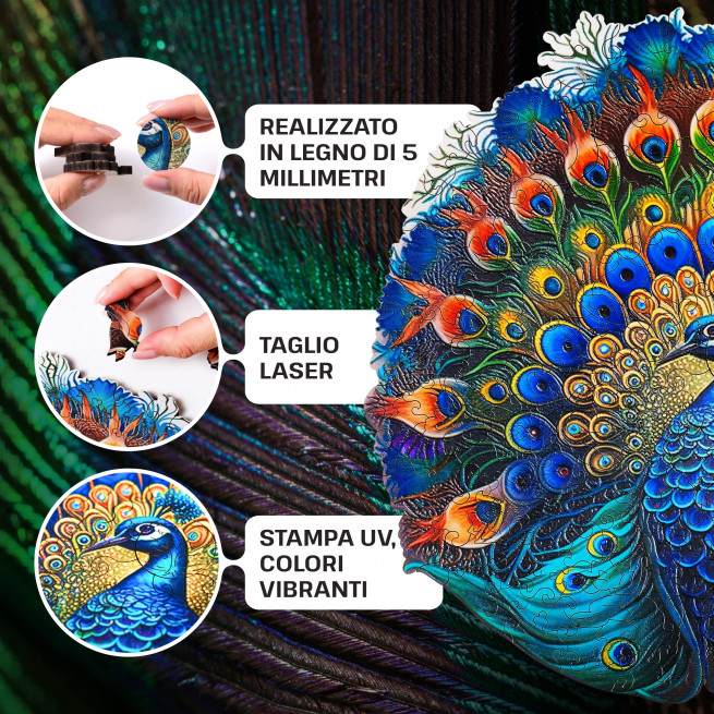 Immagini e foto di Peacock puzzle 500 pezzi. ESC WELT.