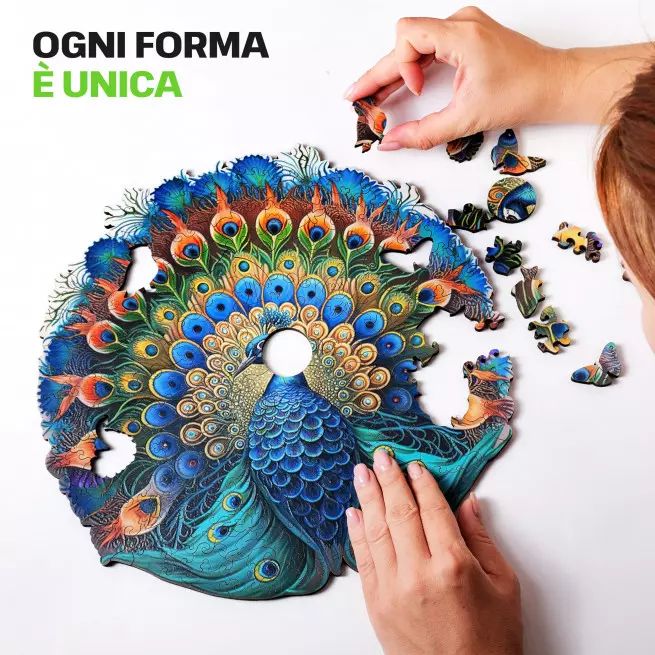 Immagini e foto di Peacock puzzle 200 pezzi. ESC WELT.