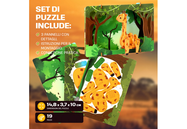 Immagini e foto di Safari Wonders 3D Puzzle Kit. ESC WELT.