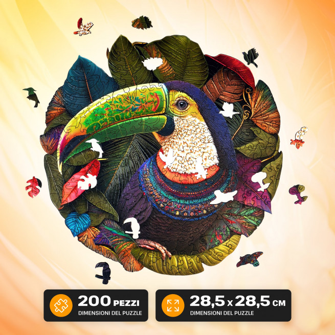 Immagini e foto di Toucan puzzle 200 pezzi. ESC WELT.