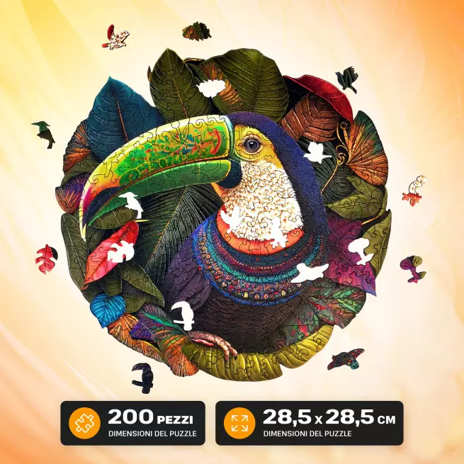 Immagini e foto di Toucan puzzle 200 pezzi. ESC WELT.