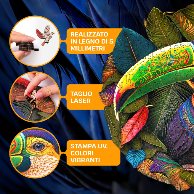 Immagini e foto di Toucan puzzle 500 pezzi. ESC WELT.