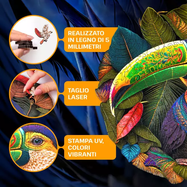Immagini e foto di Toucan puzzle 300 pezzi. ESC WELT.