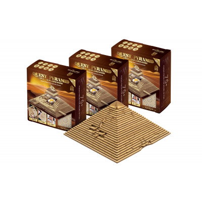 3D Puzzle Game Quest Pyramid Trio