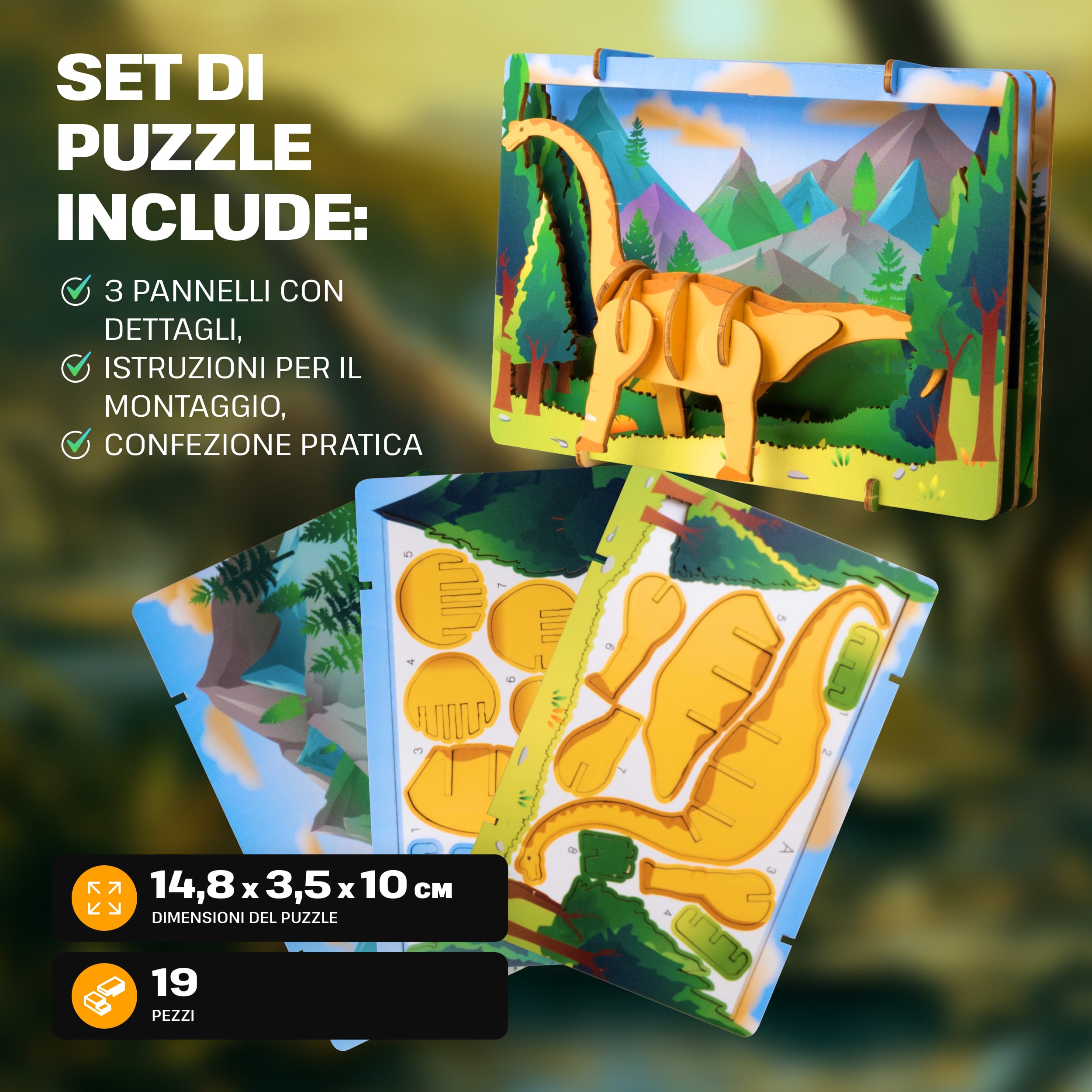 Immagini e foto di Dino Discovery 3D Puzzle Kit. ESC WELT.