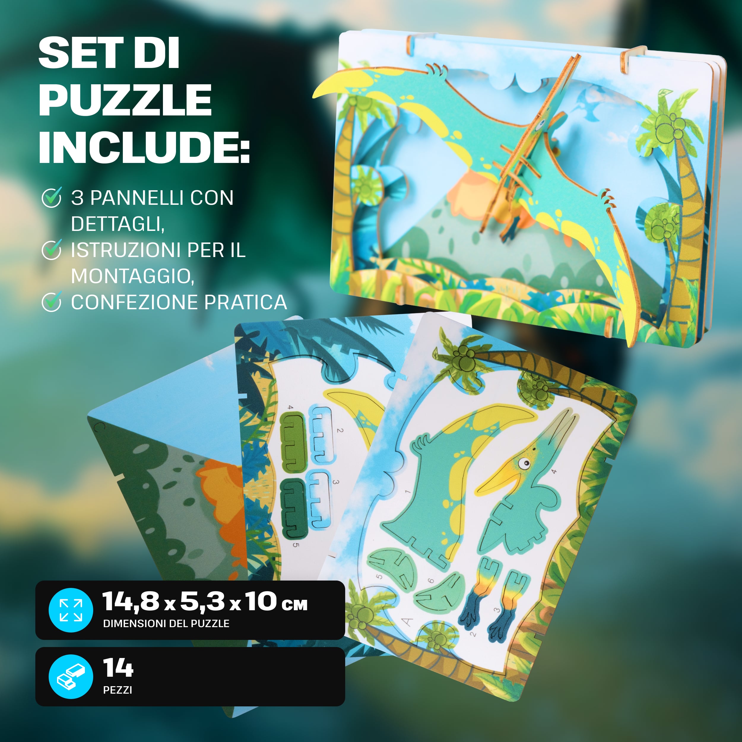 Immagini e foto di Dino Discovery 3D Puzzle Kit. ESC WELT.