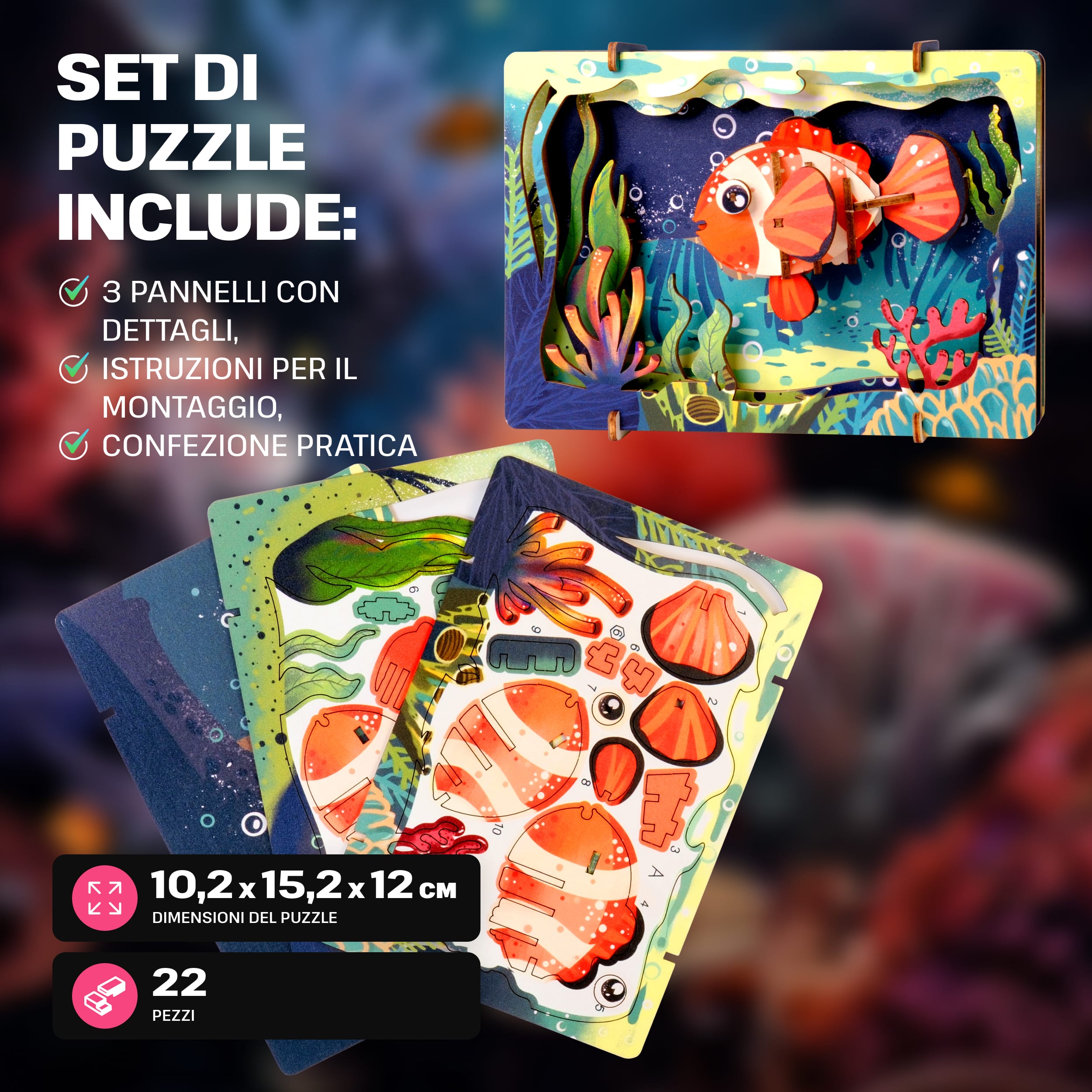 Immagini e foto di Safari Wonders 3D Puzzle Kit. ESC WELT.