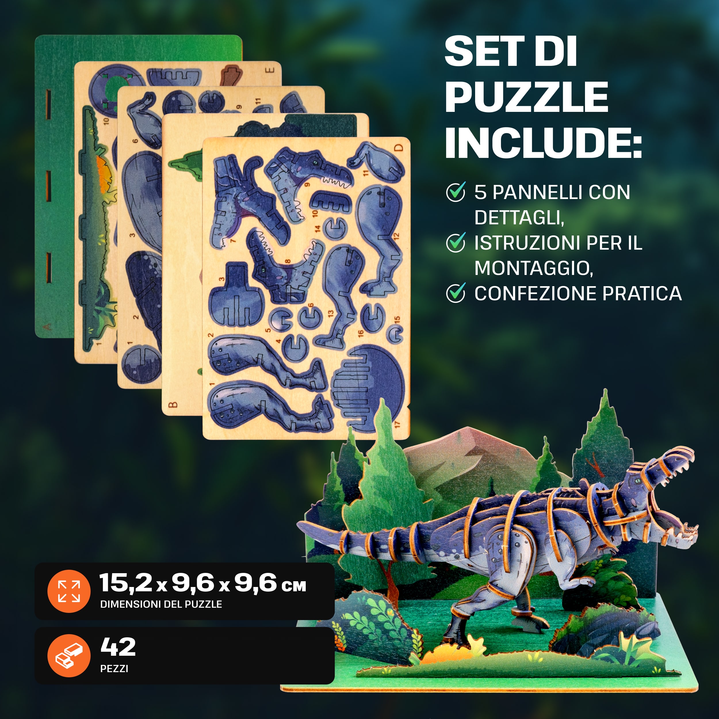 Immagini e foto di Fantasy Trio 3D Puzzle Kit. ESC WELT.
