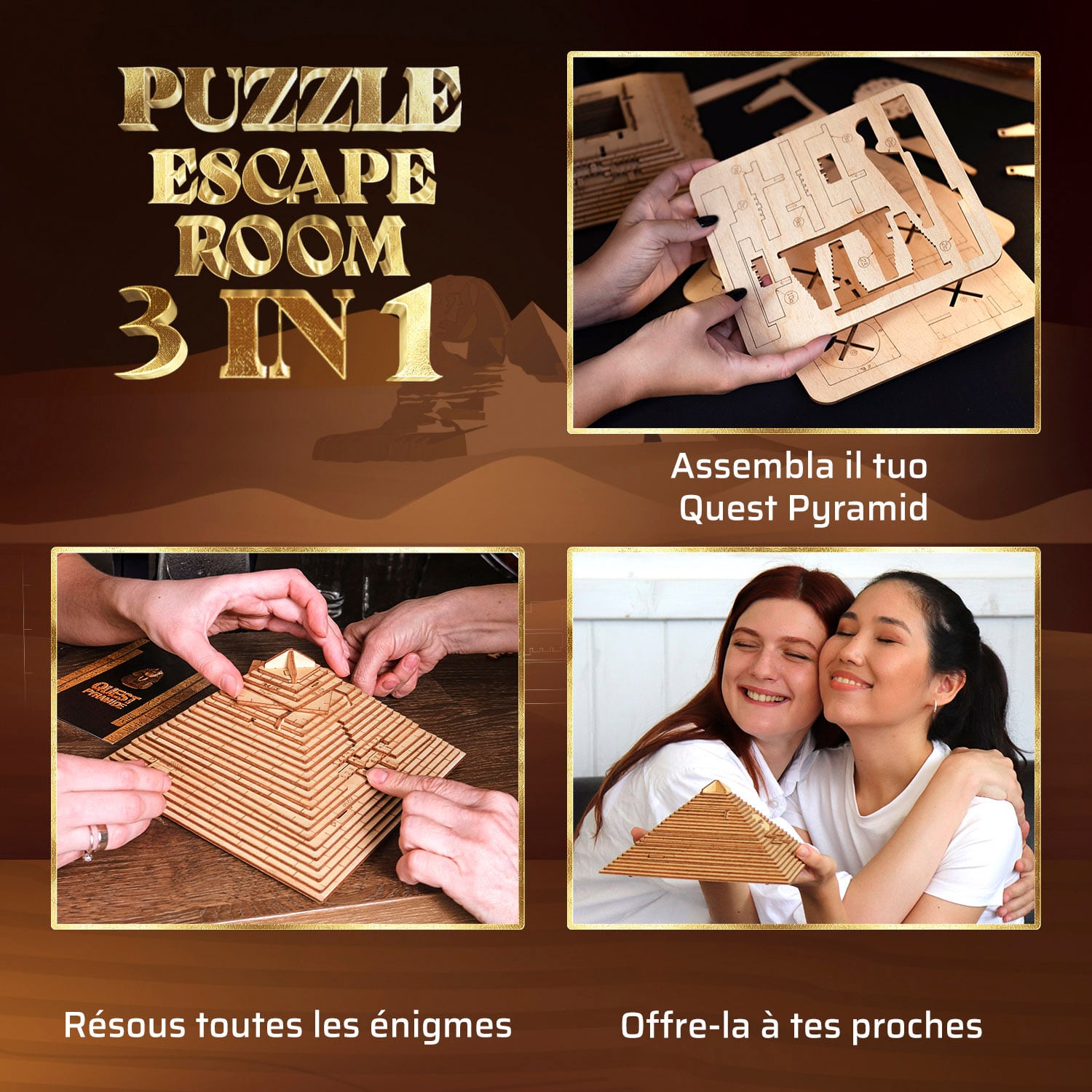 Immagini e foto di 3D Puzzle Game Quest Pyramid. ESC WELT.
