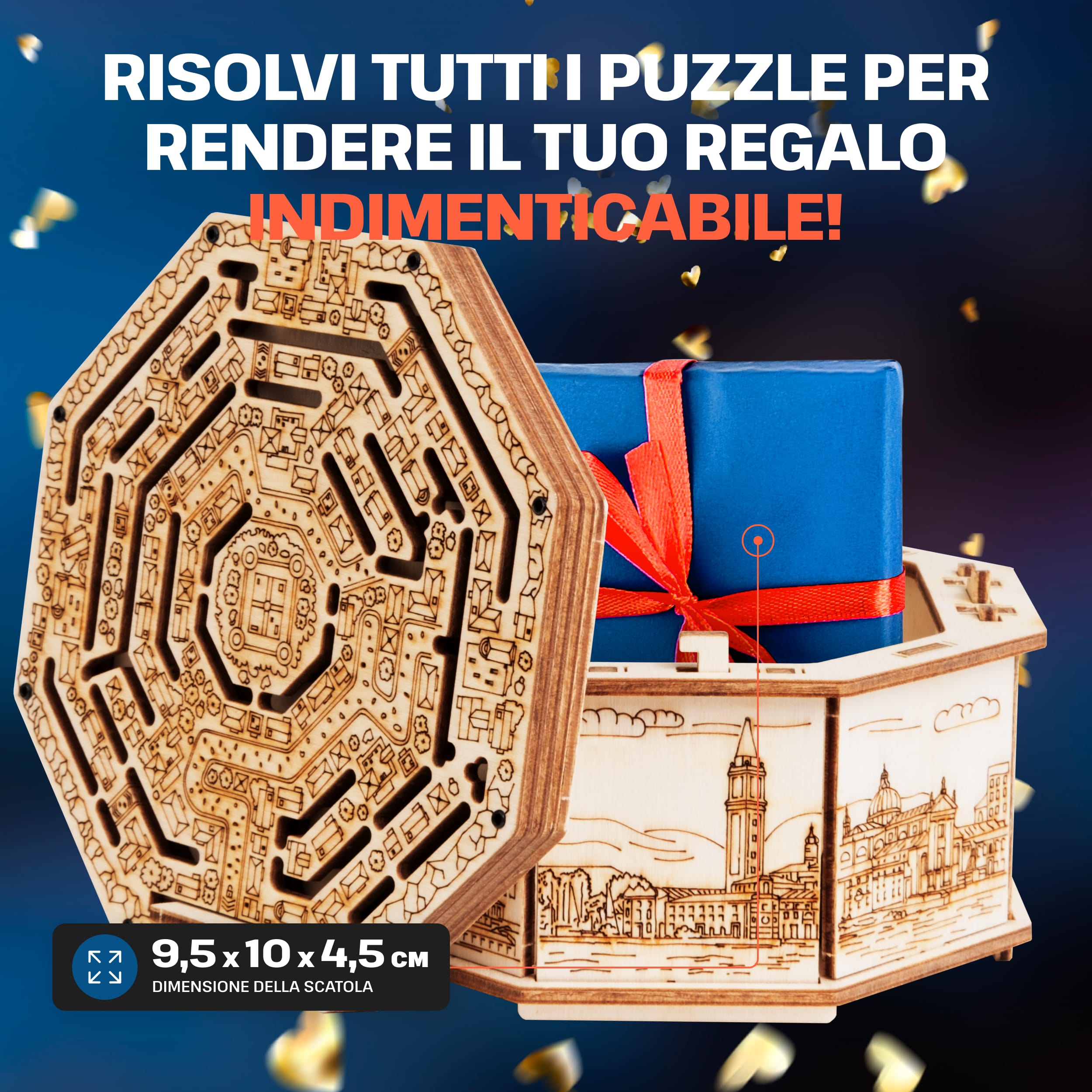 Immagini e foto di Wooden Secret MAZE BOX. ESC WELT.